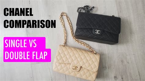 chanel classic single flap vs double flap|Chanel Classic Double flap jumbo.